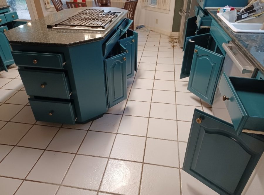 Teal painted cabinets in austin tx Preview Image 2