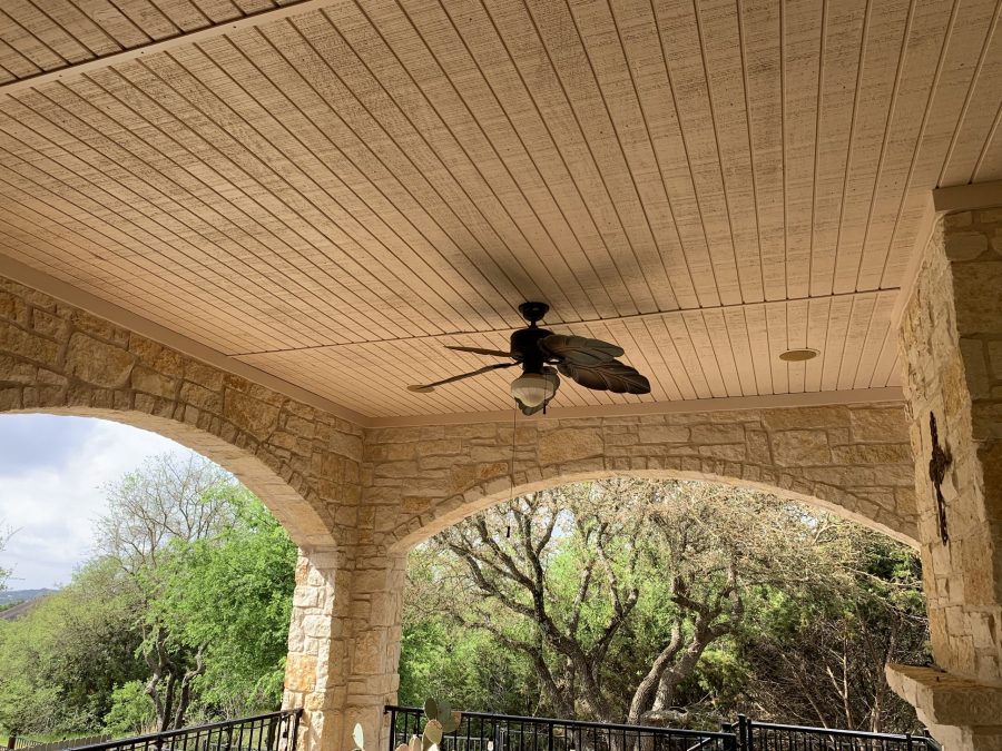 Stained and repainted Porch Ceiling a light beige color Preview Image 12