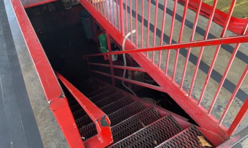 Red and Chipped Stairway