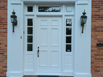 Front Door Repainted White