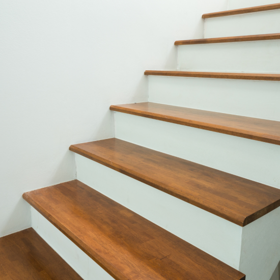 Wood Topped Stairs