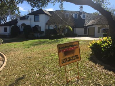 Exterior painting by CertaPro house painters in Austin, TX