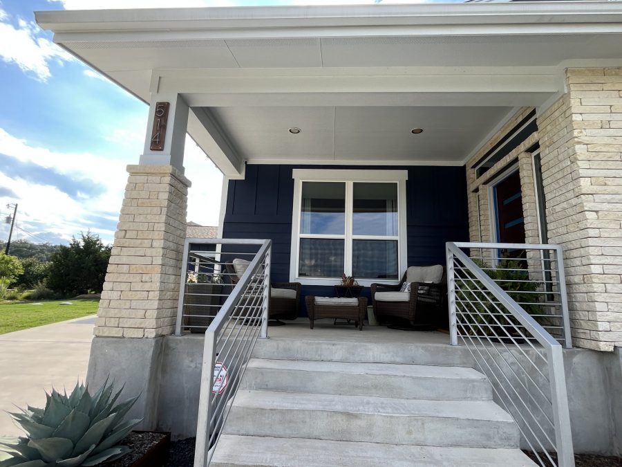Front Porch View of Exterior Wood Siding Preview Image 1