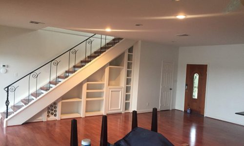 Interior Built-in Shelves Painted