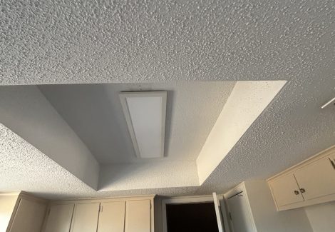 ceiling with popcorn coating