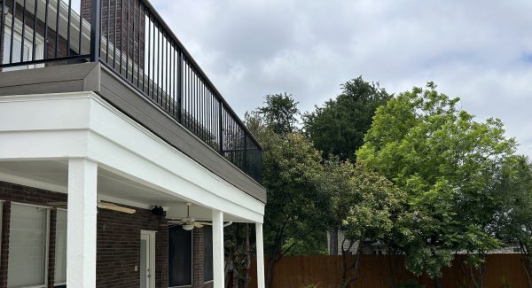 repainted elevated porch