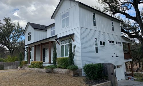 Exterior White Wood Siding