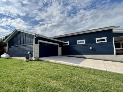 Side View of Exterior Wood Siding