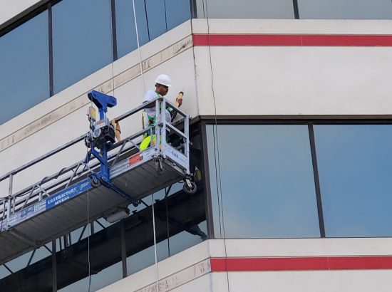 Lift work at Broadway Tit;e