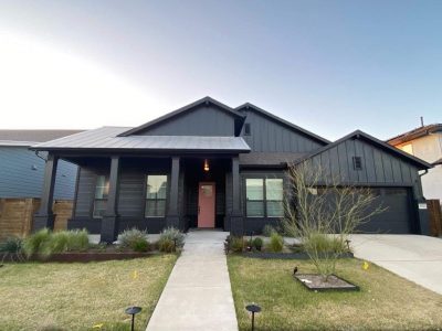 Repainted Black House Exterior