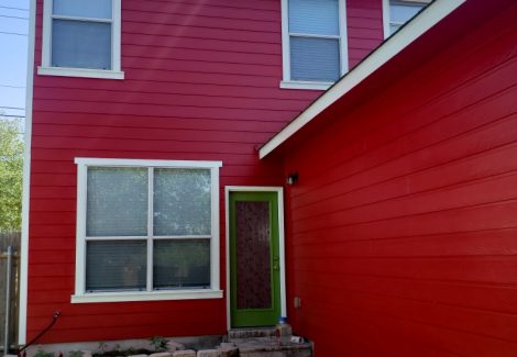 back of the house repaint red