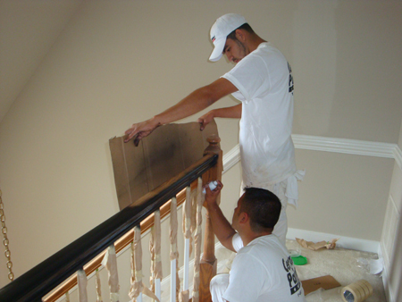 Interior house painting by CertaPro painters in Timoniun, MD
