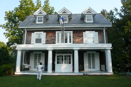Exterior painting by CertaPro house painters in Mount Washington, MD