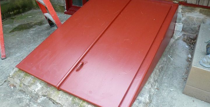 painted steel storm doors