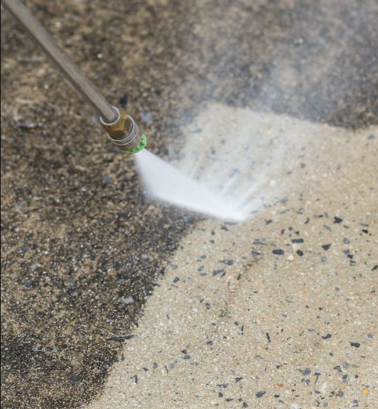 power washing concrete