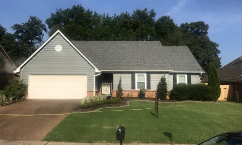 Exterior House Painting with Garage Door