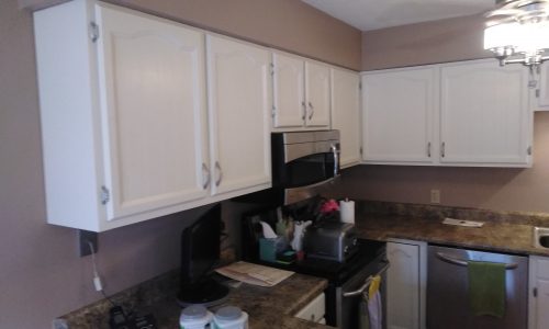 Cabinet Painting Project in Belleville, IL