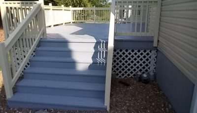 two toned deck painting