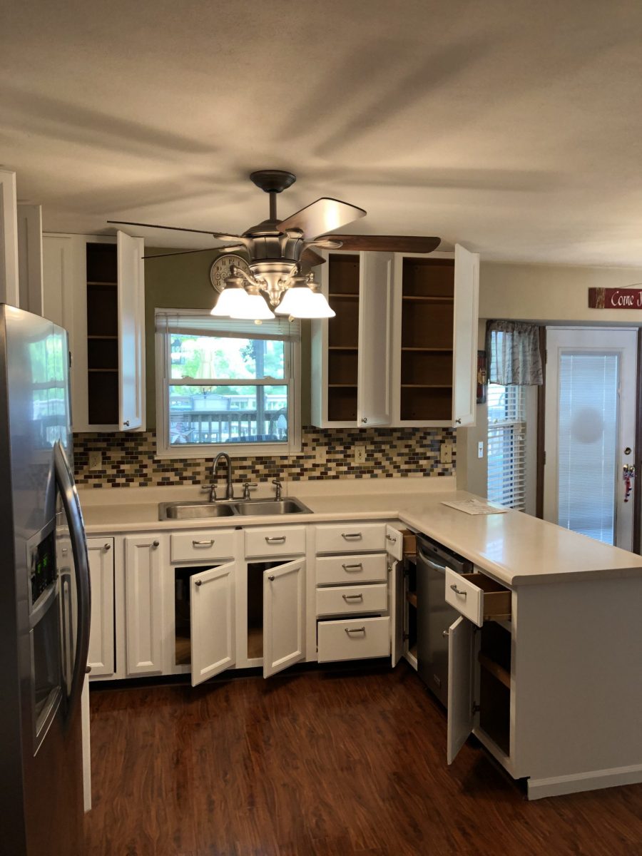 Residential Interior Kitchen Cabinet Painting Project in Belleville Illinois Preview Image 1