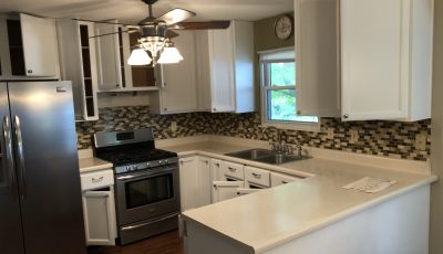Residential Interior Kitchen Cabinet Painting Project in Belleville Illinois