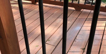 Power Washed Deck Spindles