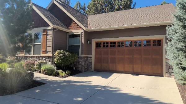 exterior garage painting door before being painted