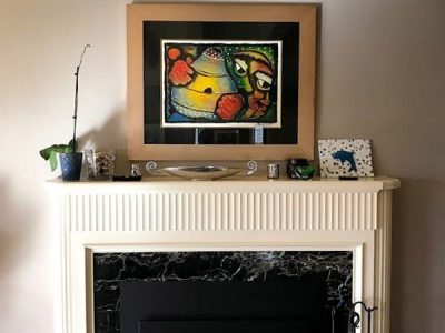 Interior fireplace painting by CertaPro house painters in Oakland, CA