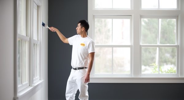 interior painting blue wall by certapro painters