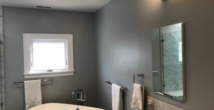 Walls painted to freshen up this bathroom in Piedmont, CA ...