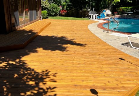 Pool Deck Staining Service