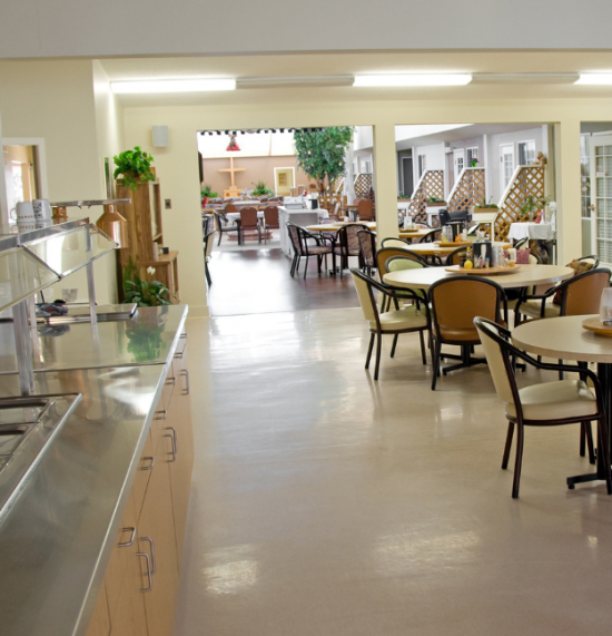 dining facility in senior care facility in birmingham, mi