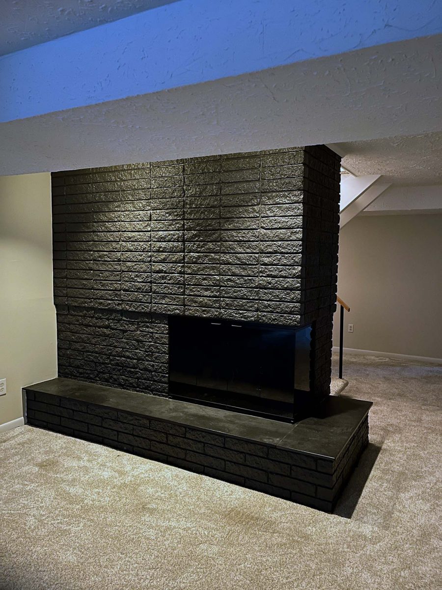 basement fireplace feature painted Preview Image 1