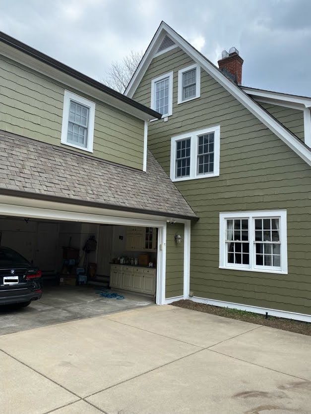 Green home garage after paint refresh Preview Image 6