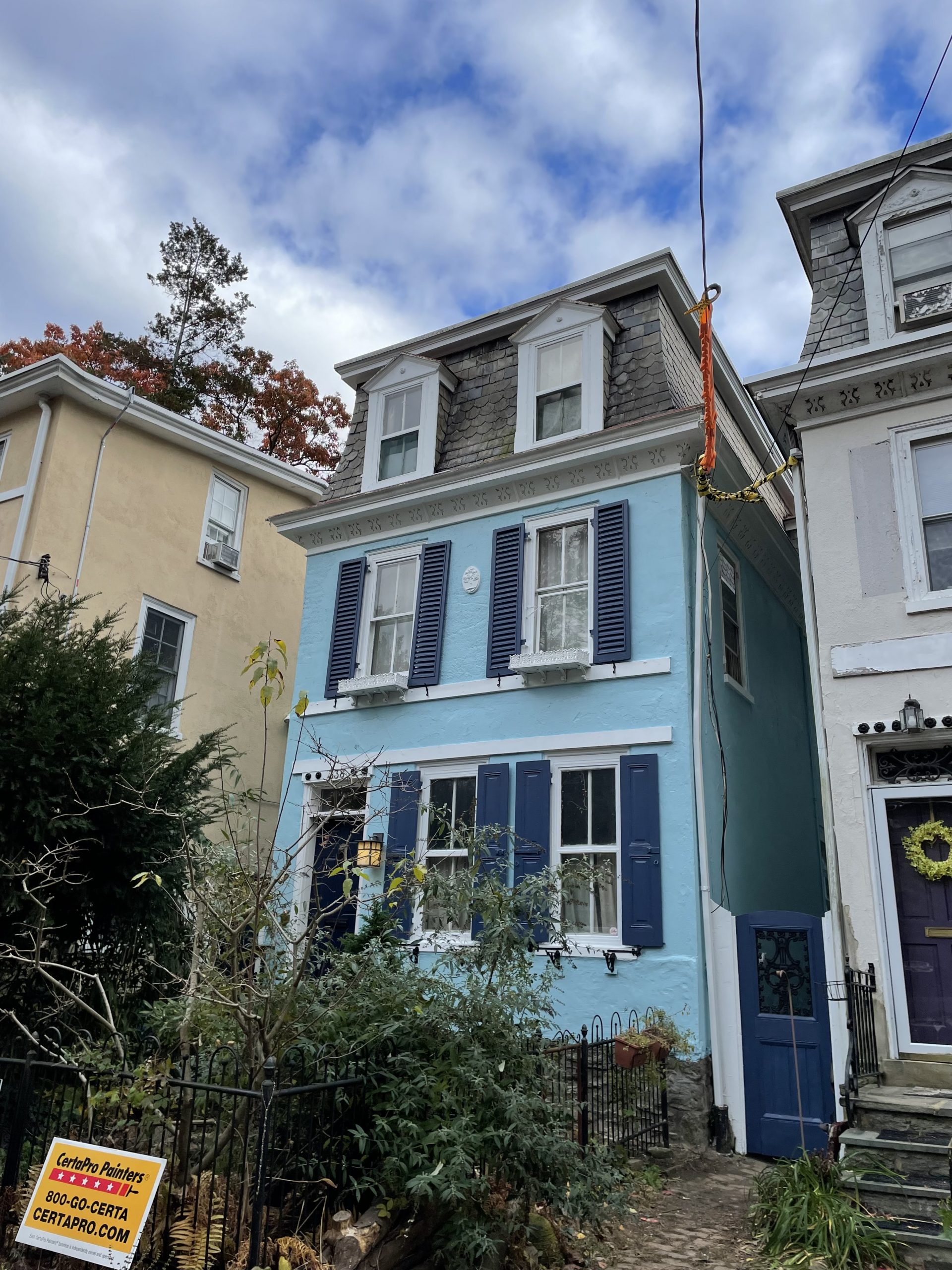 Blue House Before & After – Residential Painting After