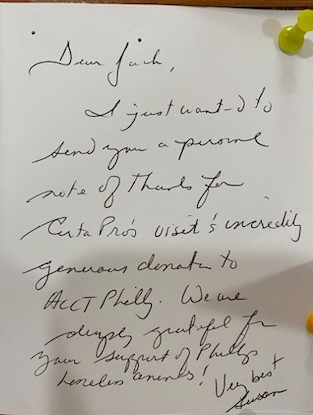 thank you letter from a customer