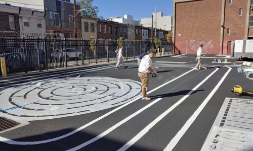 School Yard Painting in Philadelphia