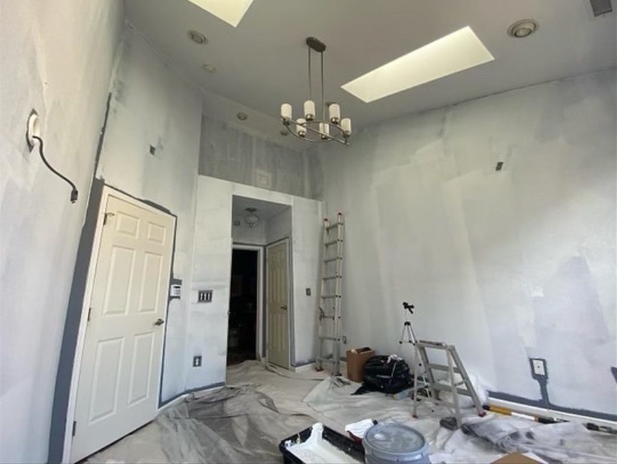 interior room with skylight before painting Preview Image 3