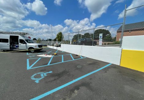 BET Shopping Center painting in Clifton Heights