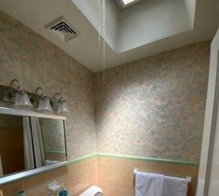Before - Bathroom Wallpaper
