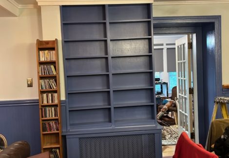 Shelving & Cabinetry Painting + Progress Photos
