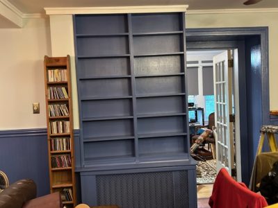 shelving after painting