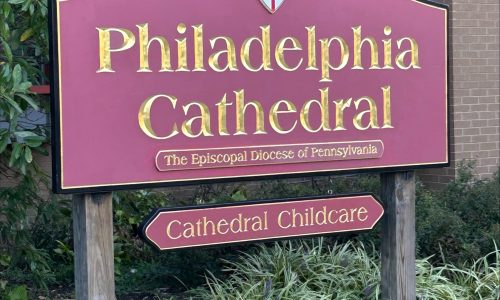 Philadelphia Cathedral Sign Painting
