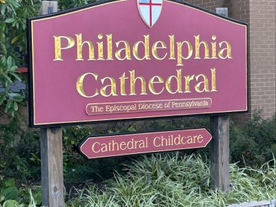 Philadelphia Cathedral Church Sign Painting