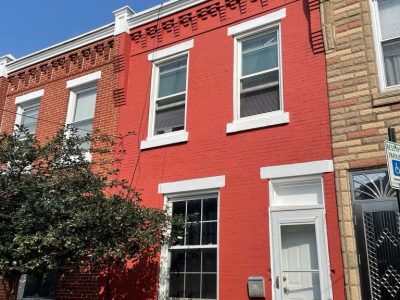 red residential exterior philadelphia pa