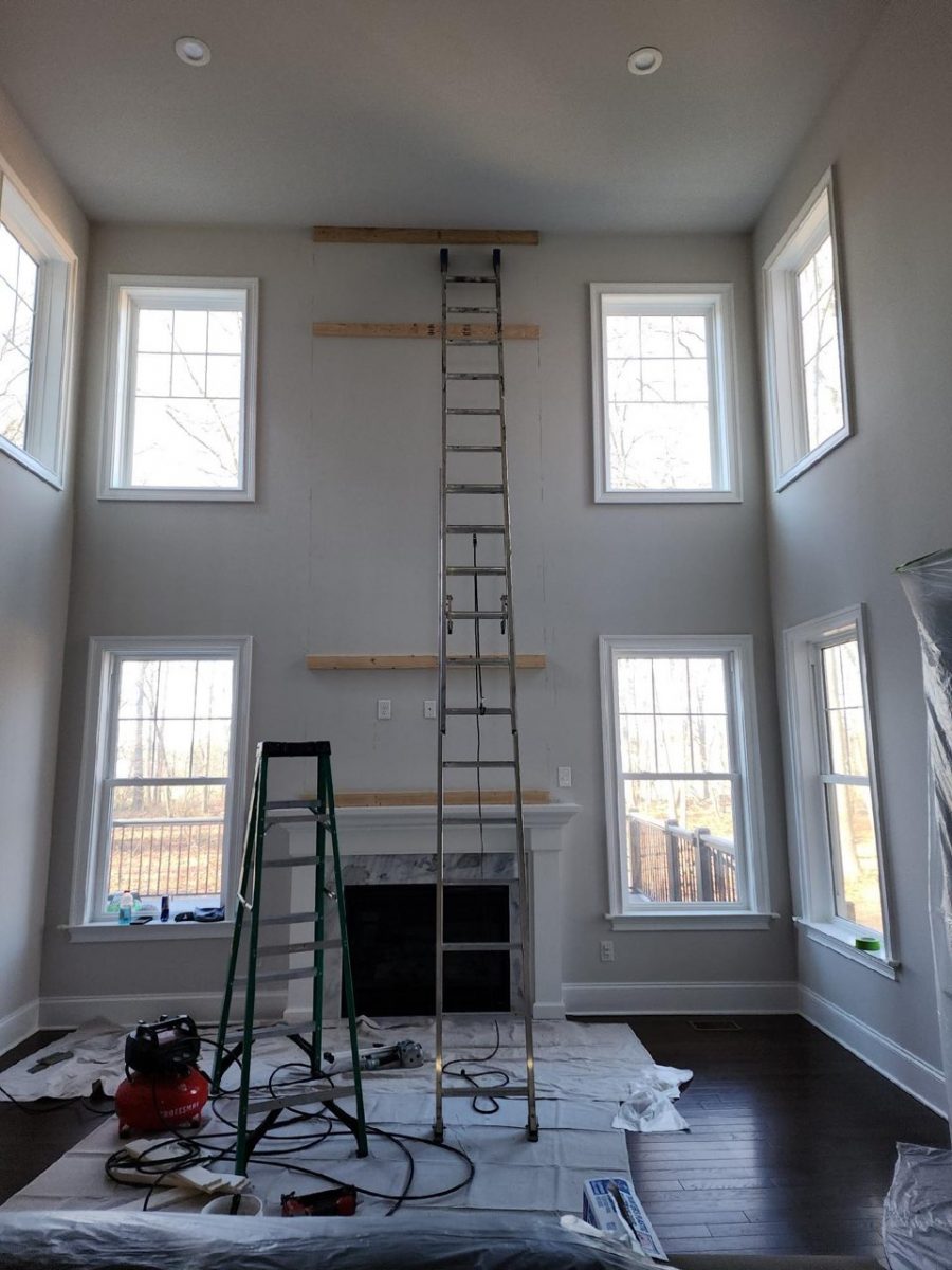 Fireplace Wall Design - In Progress Preview Image 1