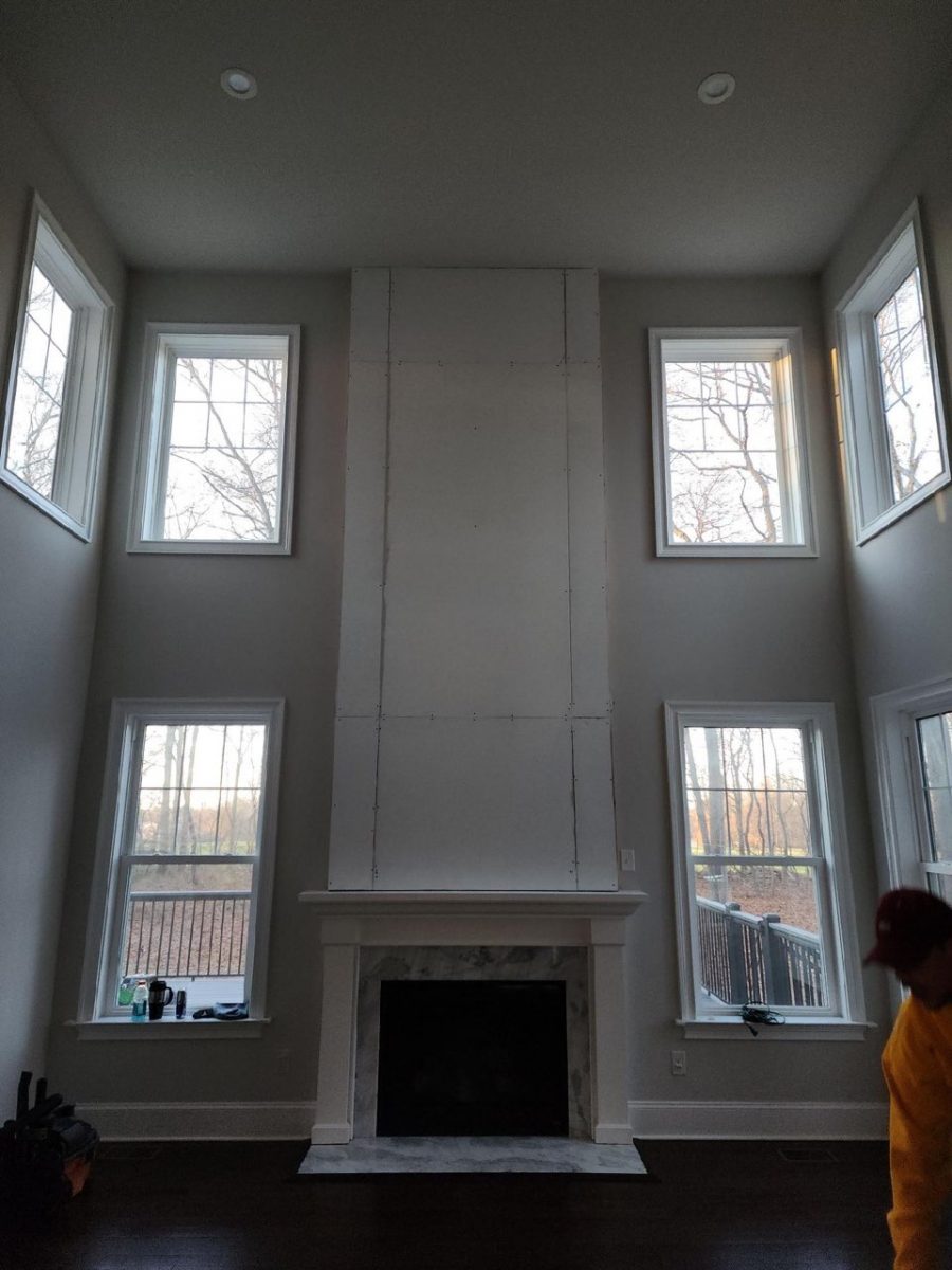 Fireplace Wall Design - In Progress Preview Image 3