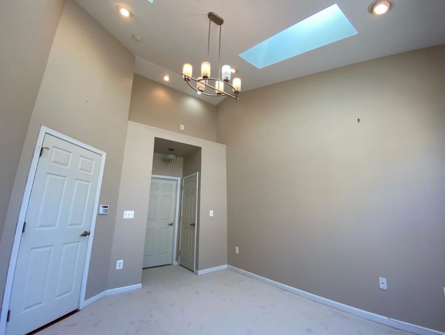 interior room with skylight after painting Preview Image 4