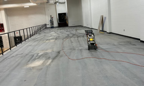 School Floor Coating - Before