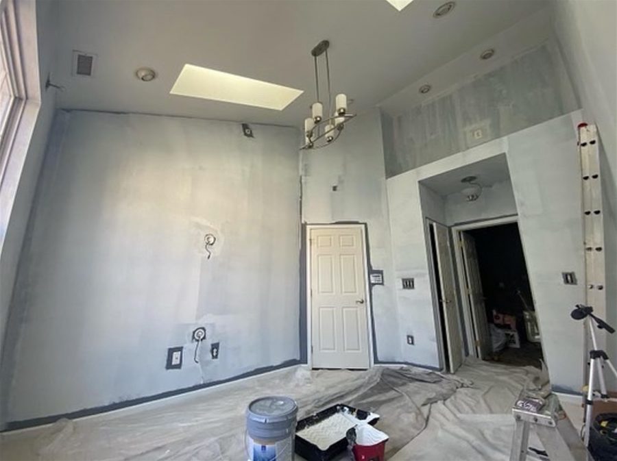 interior room with skylight before painting Preview Image 5