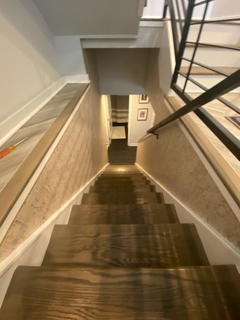 drywall repair and wallpaper installation project in progress Preview Image 3